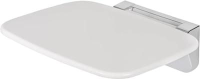 Saqu Wall E douchestoel opklapbaar wandmontage wit/chroom