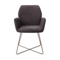 Jesper Home Eetkamerstoel 'Misaki' Cross Rose, kleur Almost Black - thumbnail