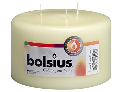 Bolsius stompkaars mammoet 10x15cm ivoor