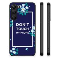 Samsung Galaxy S23 Plus | Telefoon Hoesje | Flowers Blue DTMP - thumbnail