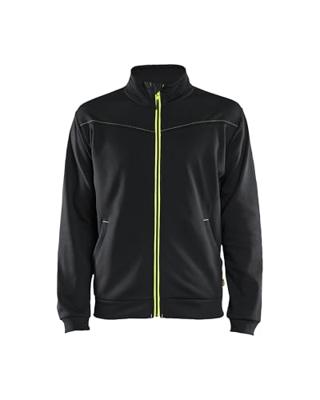 Blåkläder Service Sweatshirt met rits 33622526 | Zwart/High-Vis Geel | Maat 3XL - 7330509550793 Blåkläder Service Sweatshirt met rits 33622526 | Zwart/High-Vis Geel | Maat 3XL - 7330509550793