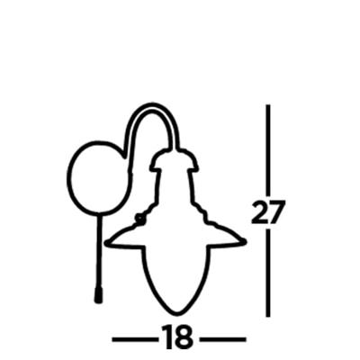 Searchlight WandlampFisherman - 5331-1SS