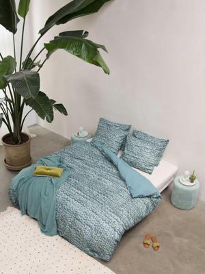 Snurk Twirre Mineral blue FLANEL dekbedovertrek