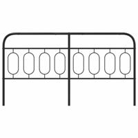 Hoofdbord 160 cm metaal zwart - thumbnail