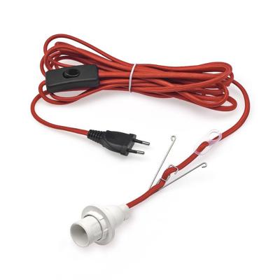 Konstsmide 2998-550 Aansluitset voor kerstster Gloeilamp, LED Rood Schakelaar