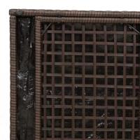 Kussenbox met opslag Bruin 50 x 50 x 50 cm poly rattan - thumbnail