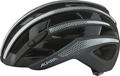 Olympic Sportswear Alpina sports racehelm ravel reflective 55-59 glans zwart