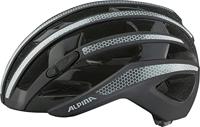 Olympic Sportswear Alpina sports racehelm ravel reflective 55-59 glans zwart - thumbnail
