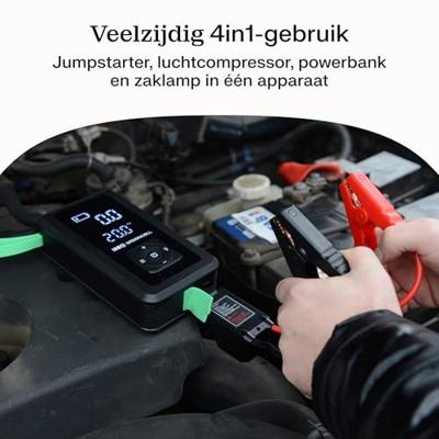 Green Cell CJSGC03 powerbank Lithium-Ion (Li-Ion) 8000 mAh Zwart, Lichtgroen - thumbnail