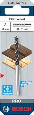 Bosch Accessoires PRO Wood Houtboor | CYL | 3 x 33 x 61 mm | D 3 mm - 2608577706