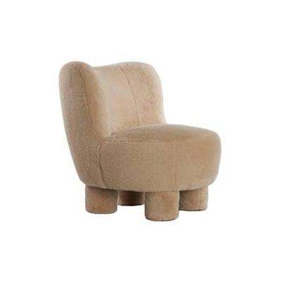 Light & Living Fauteuil 'Kamovu' Teddy, kleur Beige