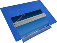 Desq Professionele snijmat, 5-laags, blauw, ft 30 x 45 cm - thumbnail