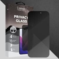Lunso - iPhone 14 Pro - Privacy Glass - Gehard beschermglas - thumbnail