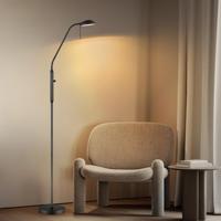 Industrie Vloerlamp - Zwart metalen Staande Lamp - 20.3/20.3/159cm - Inclusief LED G9 Lichtbron 3W 270Lm 2700K - met dimschakelaar - Voor slaapkamer en woonkamer - thumbnail