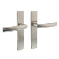 Intersteel Deurkruk Blok op rechthoekig blind schild - RVS - thumbnail