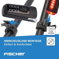 FISCHER FAHRRAD TWIN-60/30/15 Fietsverlichtingsset LED Zwart - thumbnail
