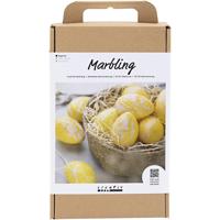 Creativ Company Hobbyset marmer, roze, geel, 1 doos - thumbnail