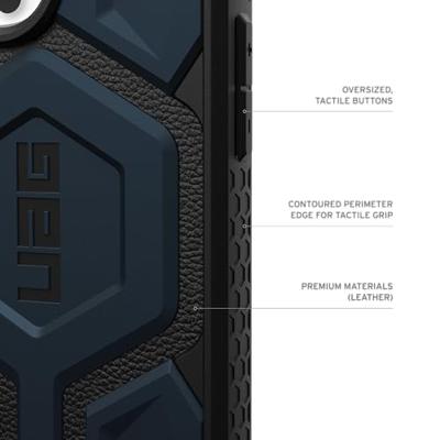 Urban Armor Gear Monarch Pro MagSafe Case Backcover Apple iPhone 16 Pro Max Blauw MagSafe compatible Urban Armor Gear Monarch Pro MagSafe Case Backcover Apple iPhone 16 Pro Max Blauw MagSafe compatible