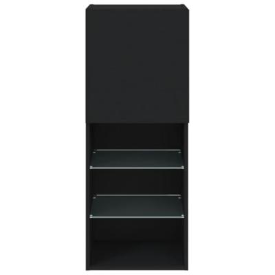 Tv-meubel met LED-verlichting 40,5x30x102 cm zwart