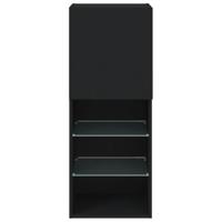 Tv-meubel met LED-verlichting 40,5x30x102 cm zwart - thumbnail