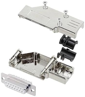 encitech DCMR15-FK-DBS-W-K 6355-8065-12 D-sub female connectorset 90 ° Aantal polen: 15 Soldeerkelk 1 stuk(s)