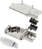 encitech DCMR15-FK-DBS-W-K 6355-8065-12 D-sub female connectorset 90 ° Aantal polen: 15 Soldeerkelk 1 stuk(s) - thumbnail