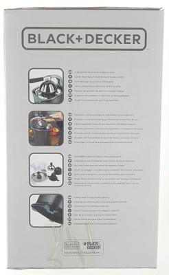 Black & Decker Sapcentrifuge BXCJ100E â" 100W â" grote vulopening RVS â" onderdelen vaatwasserbestendig Black & Decker Sapcentrifuge BXCJ100E â" 100W â" grote vulopening RVS â" onderdelen vaatwasserbestendig