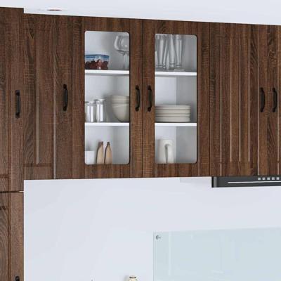 Keukenkast aan de muur Bruin Eiken 80 x 31 x 80 cm Bewerkt hout Keukenkast aan de muur Bruin Eiken 80 x 31 x 80 cm Bewerkt hout