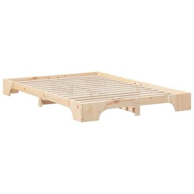 Bedframe met opslag Bruin 140 x 210 cm Hout Bedframe met opslag Bruin 140 x 210 cm Hout