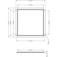 Deko Light 930230 Inbouwframe Verkeerswit (RAL 9016) - thumbnail