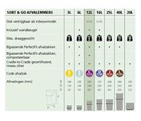 Brabantia Sort & Go afvalemmer, 12 liter - thumbnail