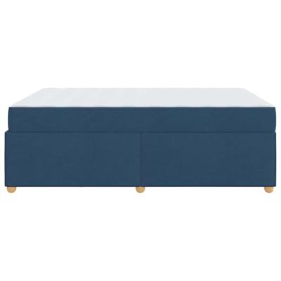 Bedframe met matras Blauw 160 x 200 cm Stof