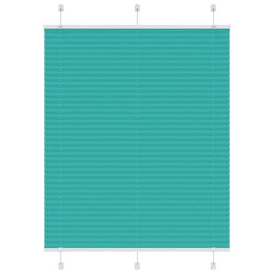 Pliss rolgordijn 110x150cm stofbreedte 109,4cm petrol groen