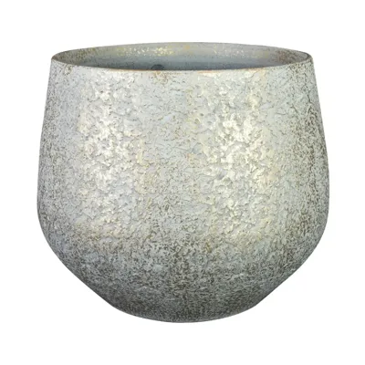 Bloempot Noor Metalic Grey Ø32cm Bloempot Noor Metalic Grey Ø32cm