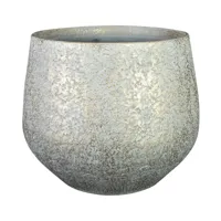 Bloempot Noor Metalic Grey Ø32cm - thumbnail