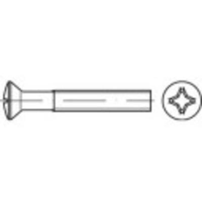 TOOLCRAFT TO-5431986 Bolverzonken schroeven M4 12 mm Kruiskop Phillips Staal Galvanisch verzinkt 2000 stuk(s)