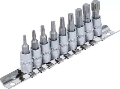 BGS technic Bit Insert Set 1/4" Torx T10 - T50 9 Pcs.