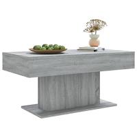 Salontafel 96x50x45 cm bewerkt hout grijs sonoma eikenkleurig - thumbnail
