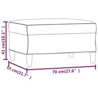 Voetenbank 70x55x41 cm kunstleer wijnrood - thumbnail