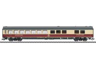 Märklin 43872 H0 sneltreinrestauratiewagen purperrood/beige van de DB WRmh 132 Märklin 43872 H0 sneltreinrestauratiewagen purperrood/beige van de DB WRmh 132
