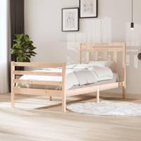 Bedframe massief hout 100x200 cm - thumbnail
