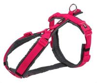 Hondentuigje Trixie Premium Trekking Grafiet Fuchsia M - thumbnail
