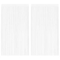 VidaXL Draadgordijnen 2 st 100x250 cm wit - thumbnail