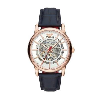 Emporio Armani skelet automatische witte wijzerplaat Unisex horloge AR60009