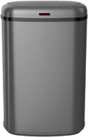 Automatische keukenprullenbak - LOGAN - KITCHEN MOVE - 58 L - Matgrijs roestvrij staal met omsnoeringsband - thumbnail