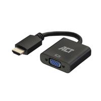 ACT 0,15 meter HDMI-A male naar VGA female adapter, met audio - thumbnail