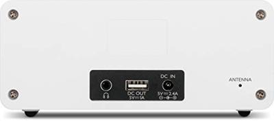 TechniSat DIGITRADIO 3 Radio DAB+, VHF (FM) CD, USB, Bluetooth Incl. afstandsbediening, Wekfunctie, Acculaadfunctie Wit
