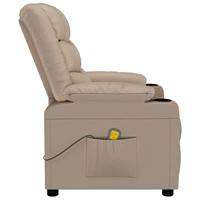 Massagestoel kunstleer cappuccinokleurig - thumbnail