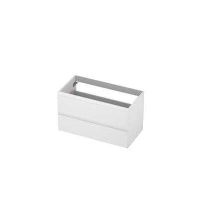 INK - Onderkast 2 Laden Greeploos Gelakt - 900x450x520 Mm - Mat Wit