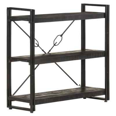 VidaXL Boekenkast met 3 schappen 90x30x80 cm massief mangohout